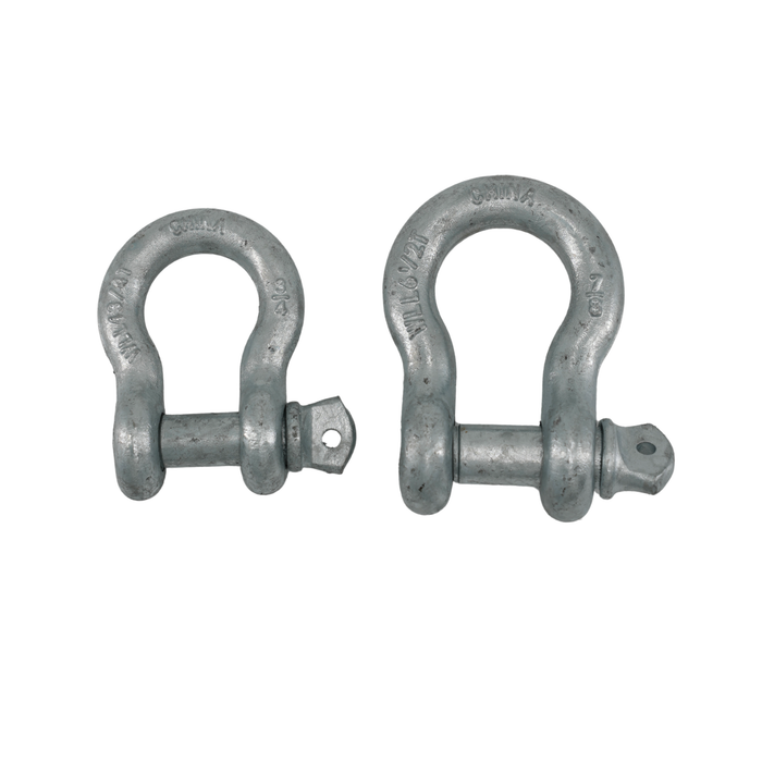 3/4" Anchor Shackle – 9,500 lb WLL | Galvanized Carbon Steel Bow Shackle for Rigging & Lifting