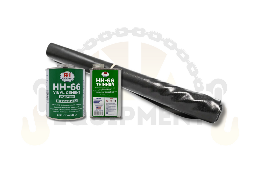 Tarp Repair Bundle – HH-66 Vinyl Cement, Thinner & Rip-Stop Material