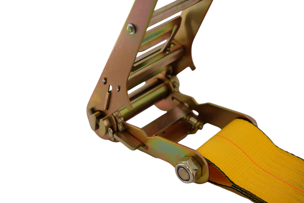 4" Ratchet Strap Assembly w/ Flat Hook | 5,400 lb WLL | DOT Compliant | INA Equipment