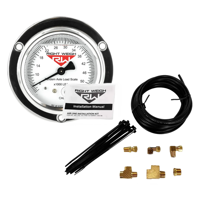 Right Weigh 250-2AXL-FF Onboard Load Scale Kit for Tandem Axle Air Suspensions