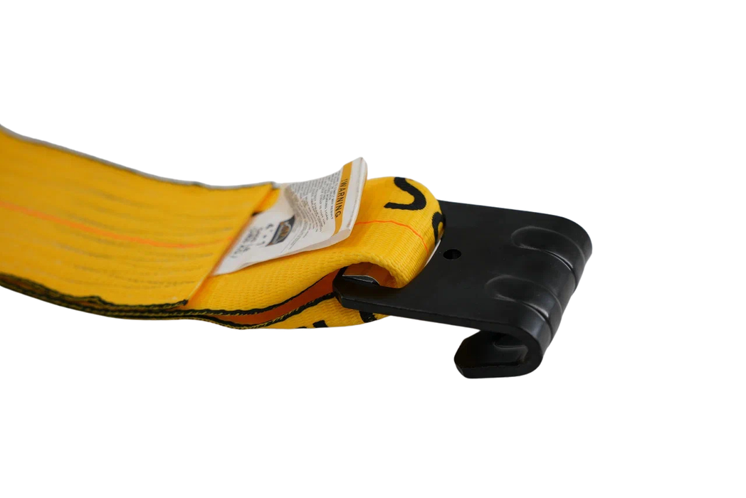 4" Ratchet Strap Assembly w/ Flat Hook | 5,400 lb WLL | DOT Compliant | INA Equipment