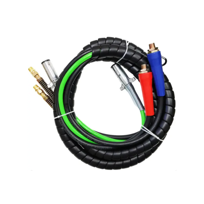 3-in-1 12FT Trailer Air Line & ABS Electrical Cable Set – Heavy-Duty Truck Replacement Harness