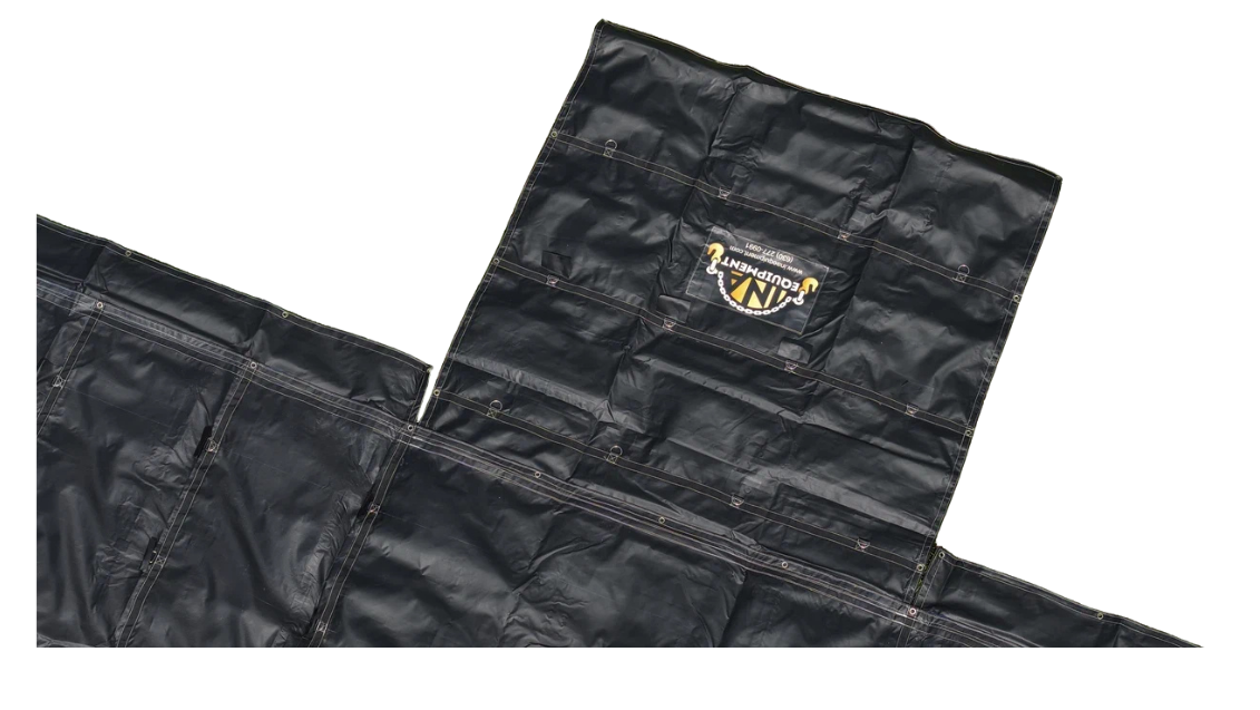Lumber Tarp 24'X27' - 8 FT - 15oz Ripstop body with 11oz Ripstop side