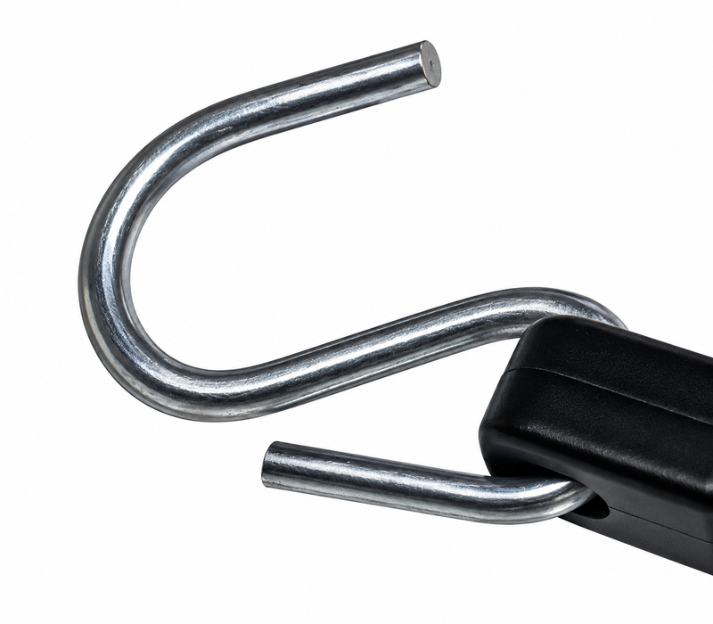 21" Natural Rubber Tarp Strap with Crimped S Hooks – Heavy-Duty Tarp Tie, 50-Pack