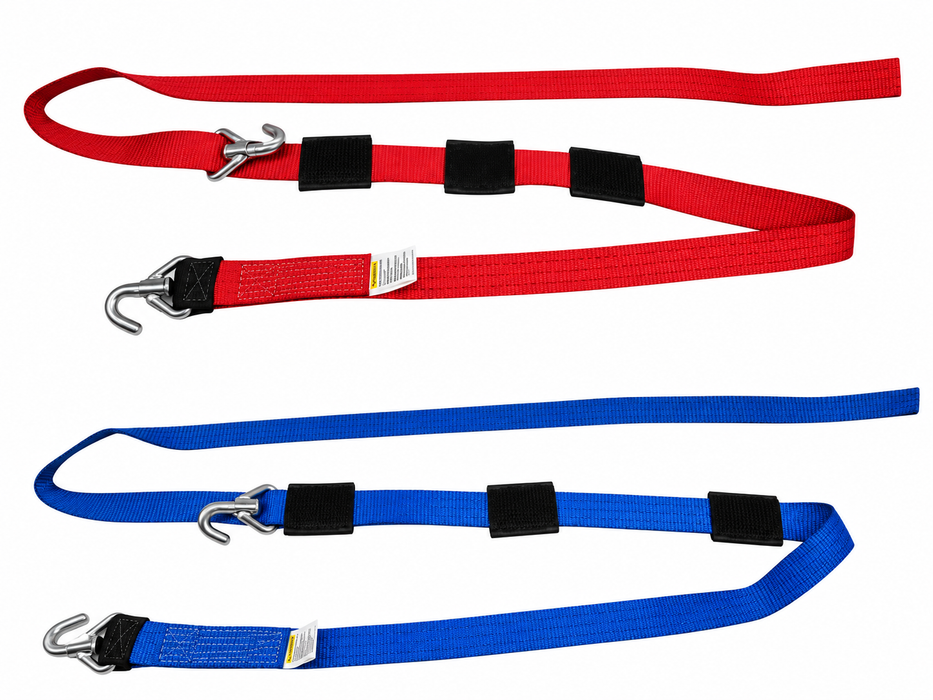 Strap 2"x16" Car Hauler Technic Non-Ratchet Wheel with HD Welded Swivel J Hook & Low Pro Cleats