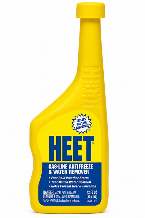 HEET Gas Line Antifreeze and Water Remover, 12 Fl oz.