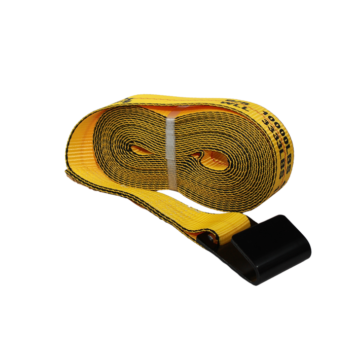 2"x30' Ratchet Strap with Flat Hook and Classic Style Short Handle