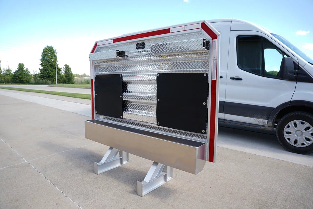 Head Rack without tool box with tray box 68"x80" Aluminum