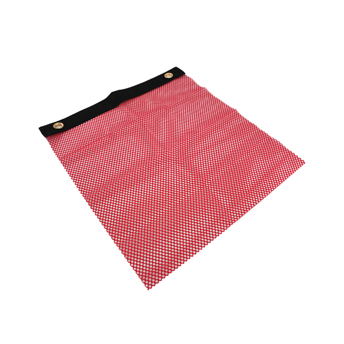 18″ × 18″ Red Mesh Safety Flag with Grommets