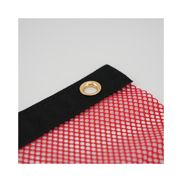 18″ × 18″ Red Mesh Safety Flag with Grommets
