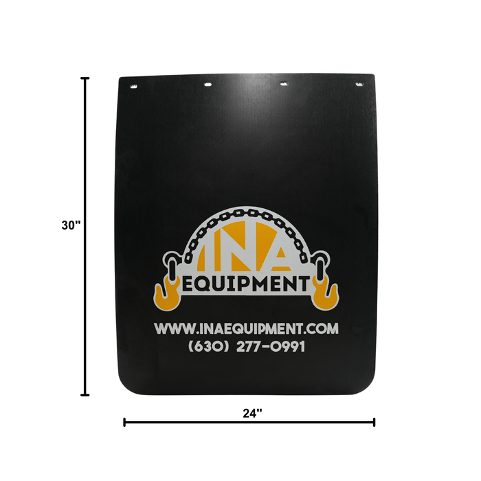 24"x30" Mudflap Heavy Duty Black Polymer – Universal Truck & Trailer Mud Guard