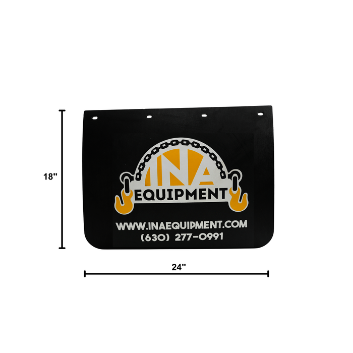 24"x18" Mudflap Heavy Duty Black Polymer – Universal Truck & Trailer Mud Guard