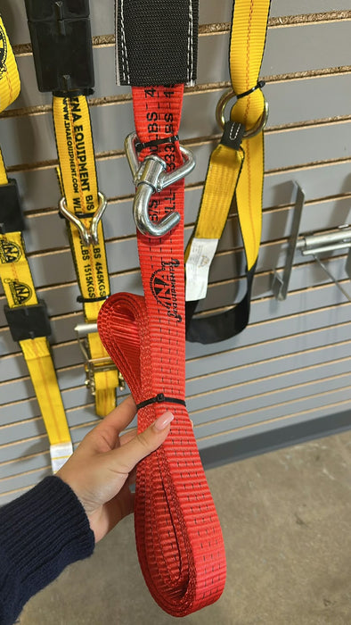 Strap 2"x16" Car Hauler Technic Non-Ratchet Wheel with HD Welded Swivel J Hook & Low Pro Cleats