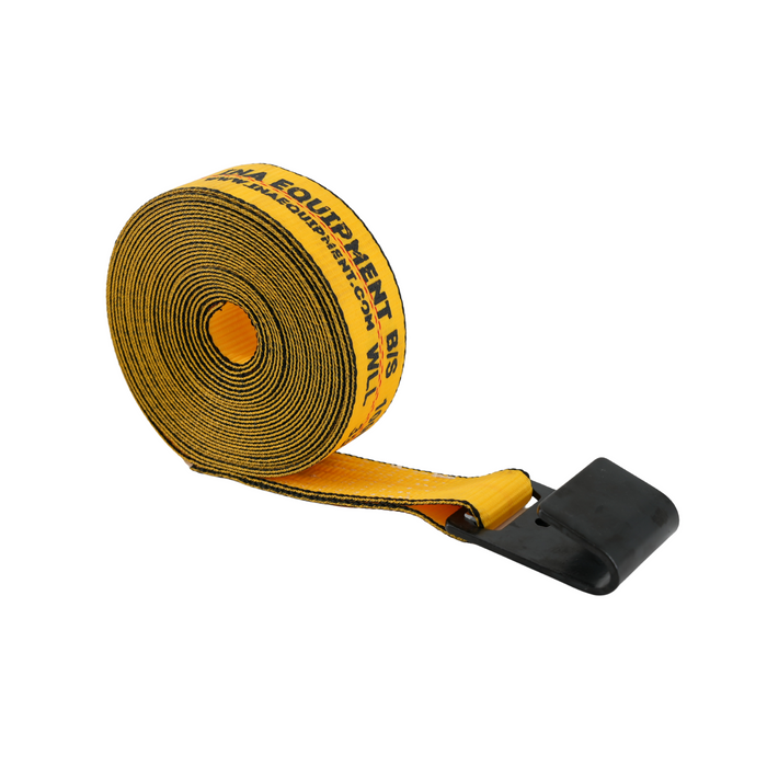 2″ × 30′ Reversed‑Handle Ratchet Strap with Flat Hook