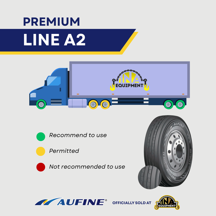 Aufine 255/70R22.5 A2 Trailer Tire – Heavy Duty Semi Trailer Radial Tire