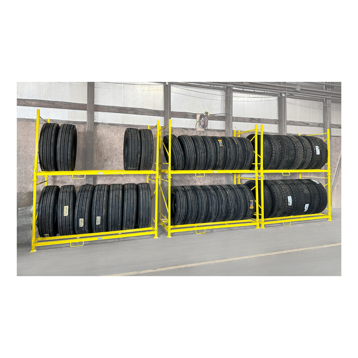 Truck Tire Folding Rack – Holds 8 Tires, 43″ OD, 1,750 lb Capacity