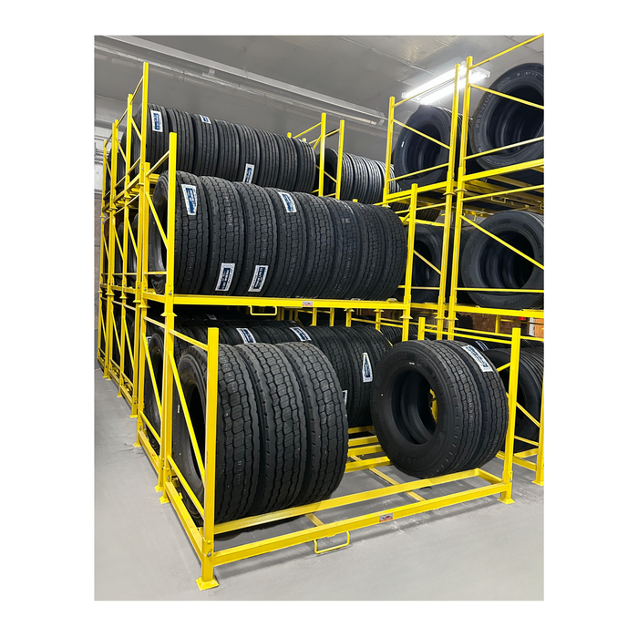 Truck Tire Folding Rack – Holds 8 Tires, 43″ OD, 1,750 lb Capacity