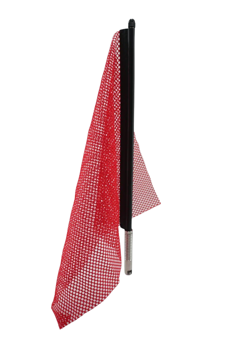 EZ Mount Flag 18″ × 18″ Red Mesh Safety Flag for Wide Loads – DOT Compliant High-Visibility Warning Flag, Durable Weather-Resistant Cargo Marking Flag
