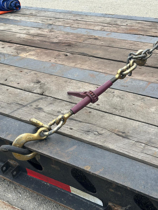 Ratchet Chain Binder – 1/2" Grab Hook & 5/8" Slip Hook