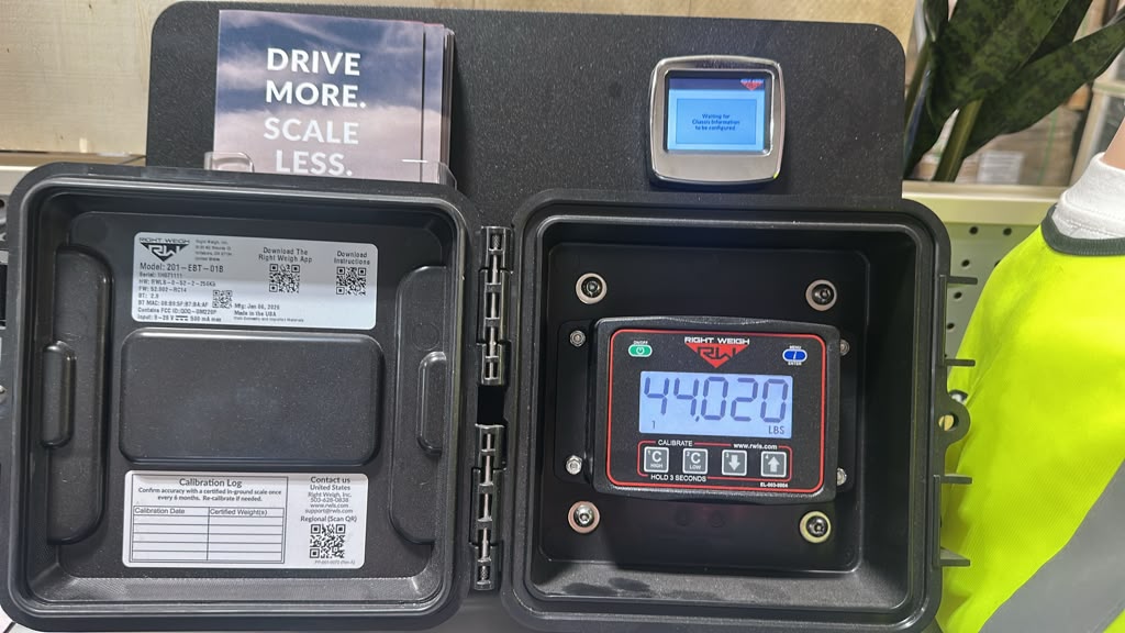 Right Weigh 201-EBT-01RK Bluetooth Trailer Load Scale Kit for Air Suspension