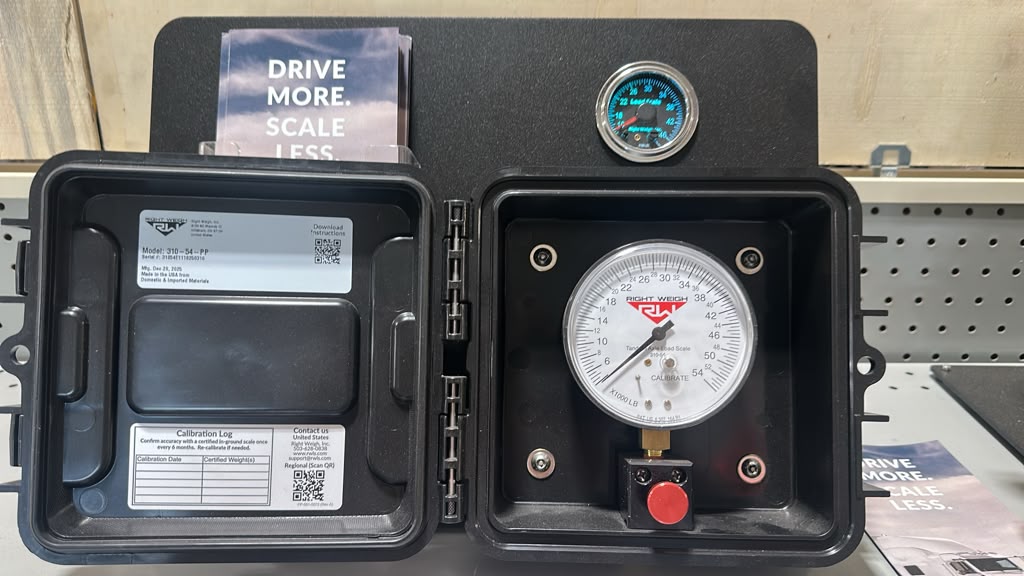 Right Weigh 510-46-RKB In-Dash Truck Load Scale Kit for Air Suspension