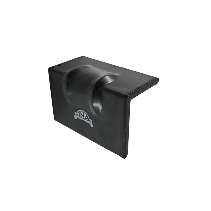 Corner Protector Steel with Rubber, Black
