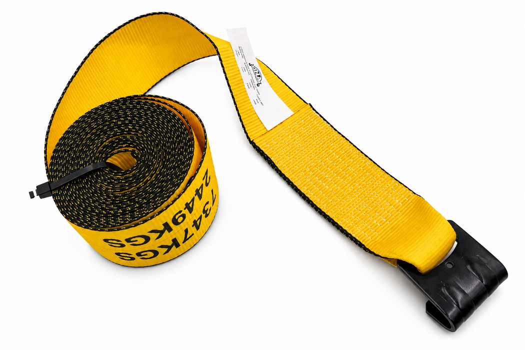 4"x30' Winch Strap with Flat Hook
