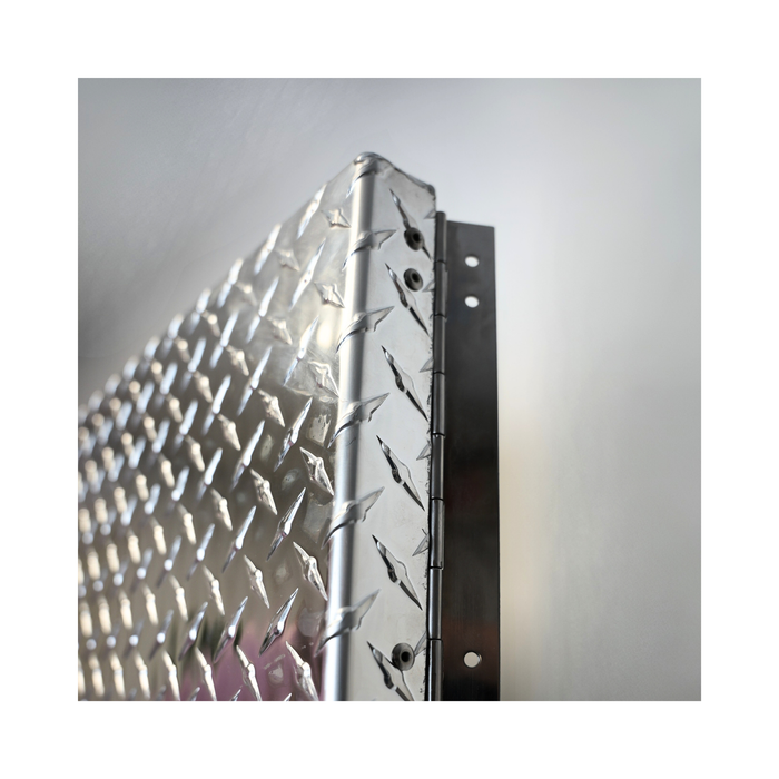 Replacement Aluminum Door for Cab Rack – 3′ 8½″ H x 2′ 1″ W, Includes Hinge & 2 Door Locks