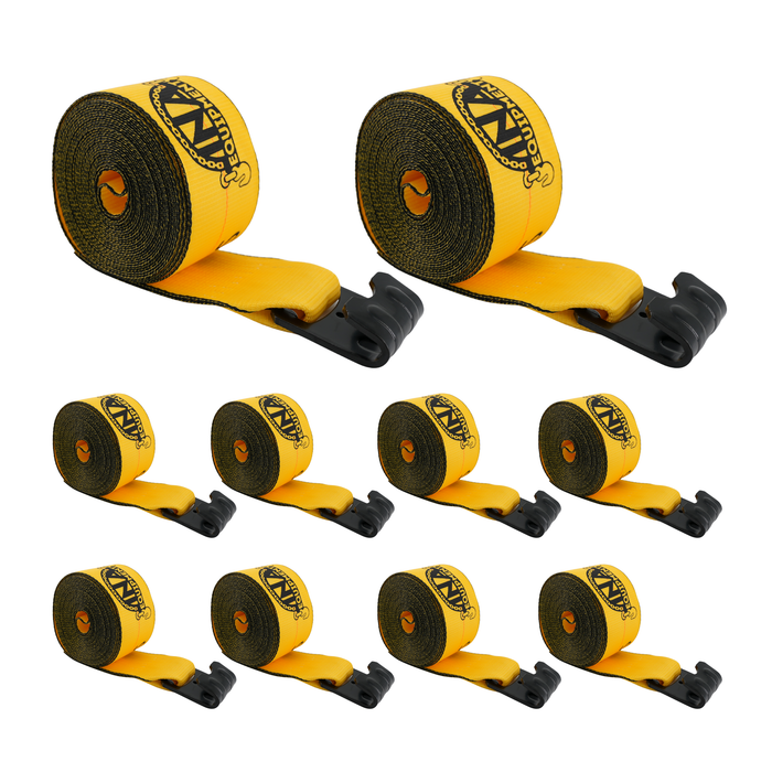 4"x30' Winch Strap with Flat Hook