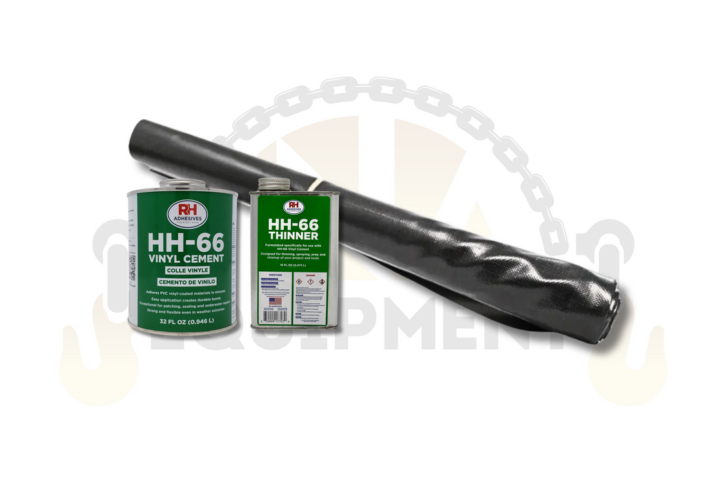 Tarp Repair Kit - HH-66 Vinyl Cement Glue, HH-66 Thinner, Tarp Repair Material