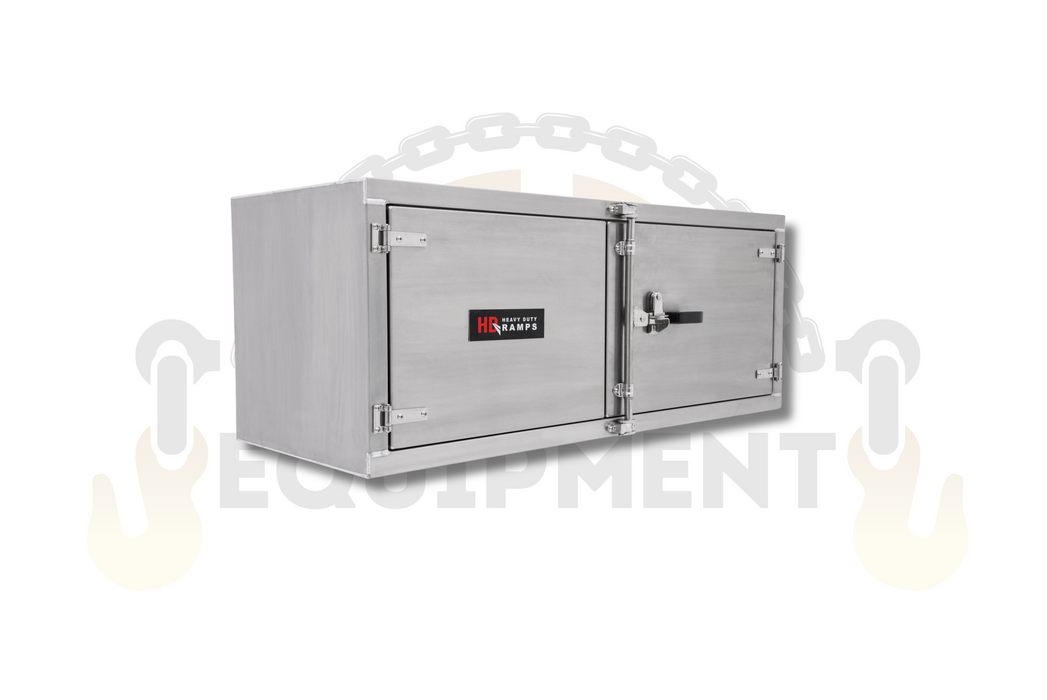 Trailer Tool Box 24" (H) x 24" (D) x 60" (W) Aluminum Tool Box HD Ramps